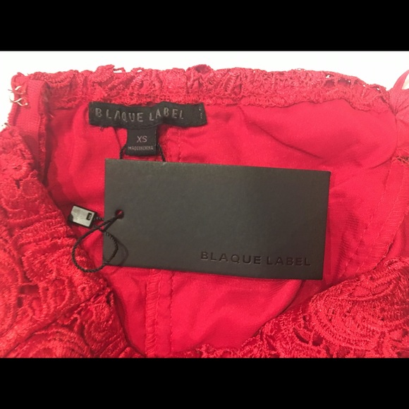 Blaque Label Rylie Strapless Dress Peplum Lace NWT - Picture 5 of 8